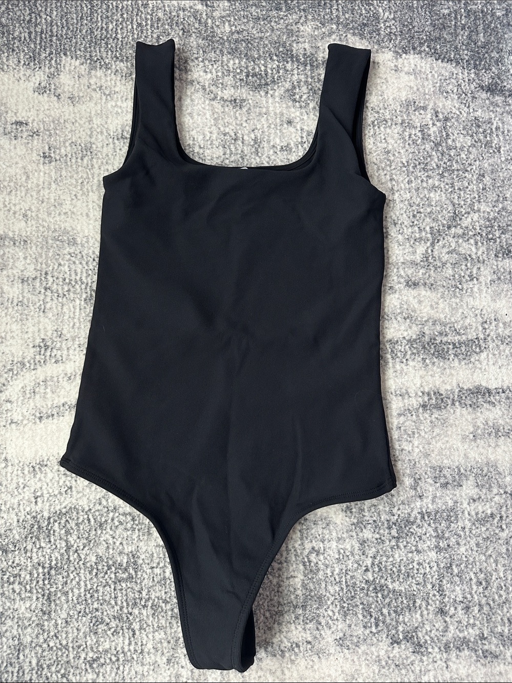 Cotton On Black Scoop Neck Ribbed Bodysuit